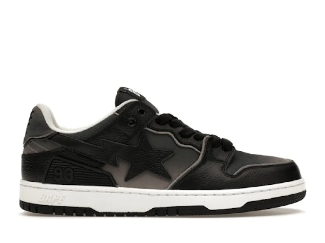 A Bathing Ape Sk 8 Sta#4 Black sold by Addict Sneakers