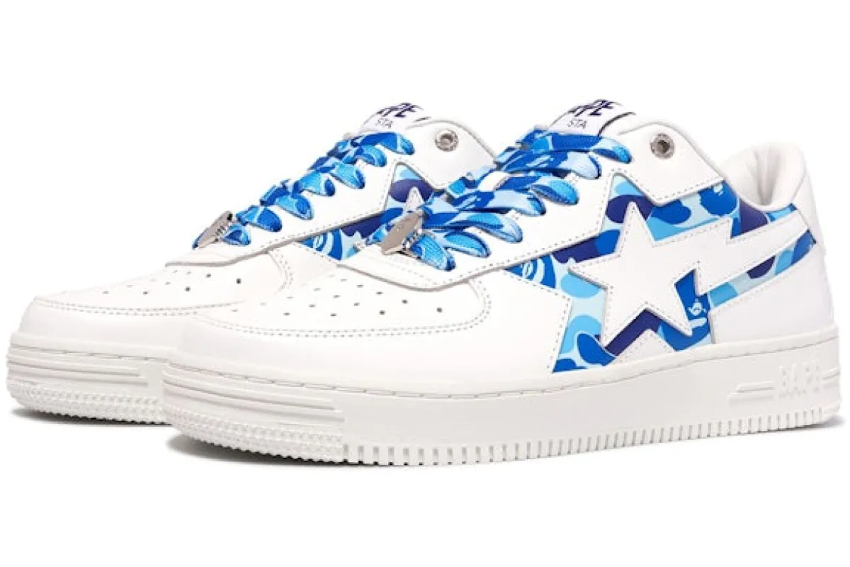 A Bathing Ape Bape Sta Icon ABC Camo Blue sold by Addict Sneakers