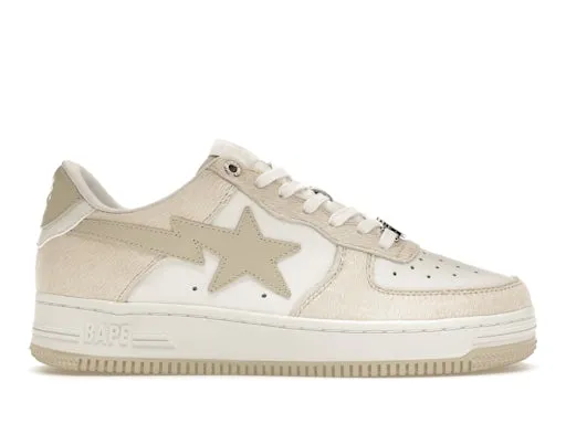A Bathing Ape Bape Sta Beige Calf Hair sold by Addict Sneakers