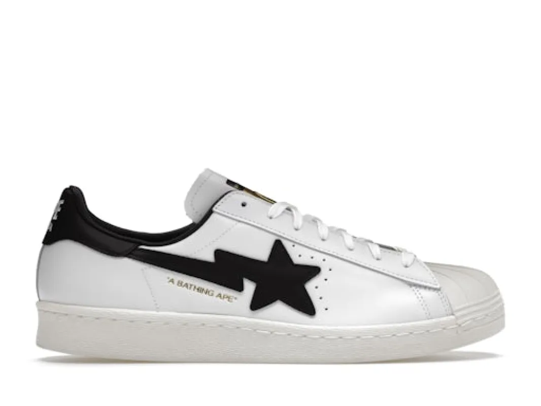 adidas Superstar 80 s Bape White Black sold by Addict Sneakers