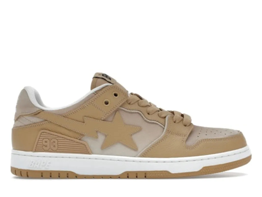 A Bathing Ape Sk 8 Sta#4 Beige sold by Addict Sneakers