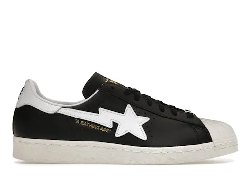 adidas Superstar 80 s Bape Black White Gold (2022) sold by Addict Sneakers