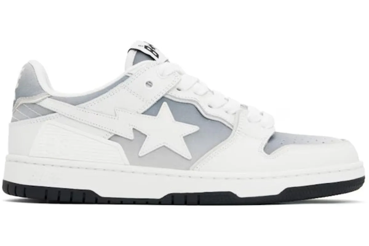 A Bathing Ape Sk 8 Sta#4 White sold by Addict Sneakers