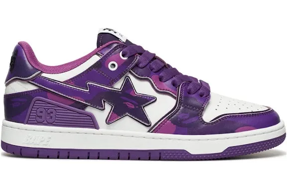 A Bathing Ape Bape SK 8 Sta#1 M 2 Purple Camo sold by Addict Sneakers