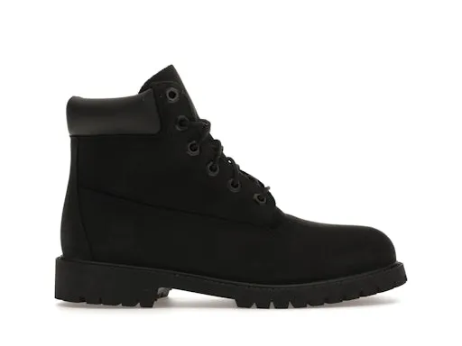 Timberland 6" Premium Boot Black Nubuck (GS) sold by Addict Sneakers