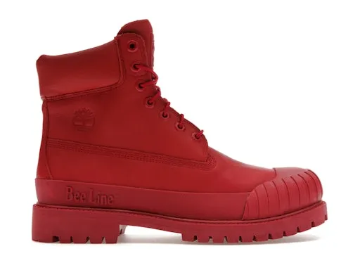 Timberland 6" Boot Premium Bee Line Rubber Toe WP Red Nubuck (Women's) sold by Addict Sneakers