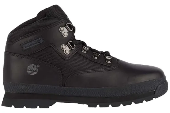Timberland Euro Hiker Mid Lace Up Boot Black (GS) sold by Addict Sneakers