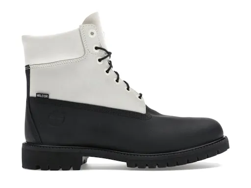 Timberland 6" Ski School Premium Waterproof Boot Black Helcor Leather White sold by Addict Sneakers