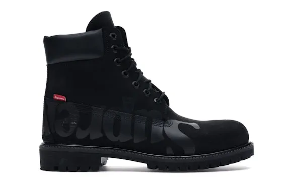 Timberland 6" Boot Supreme Black sold by Addict Sneakers