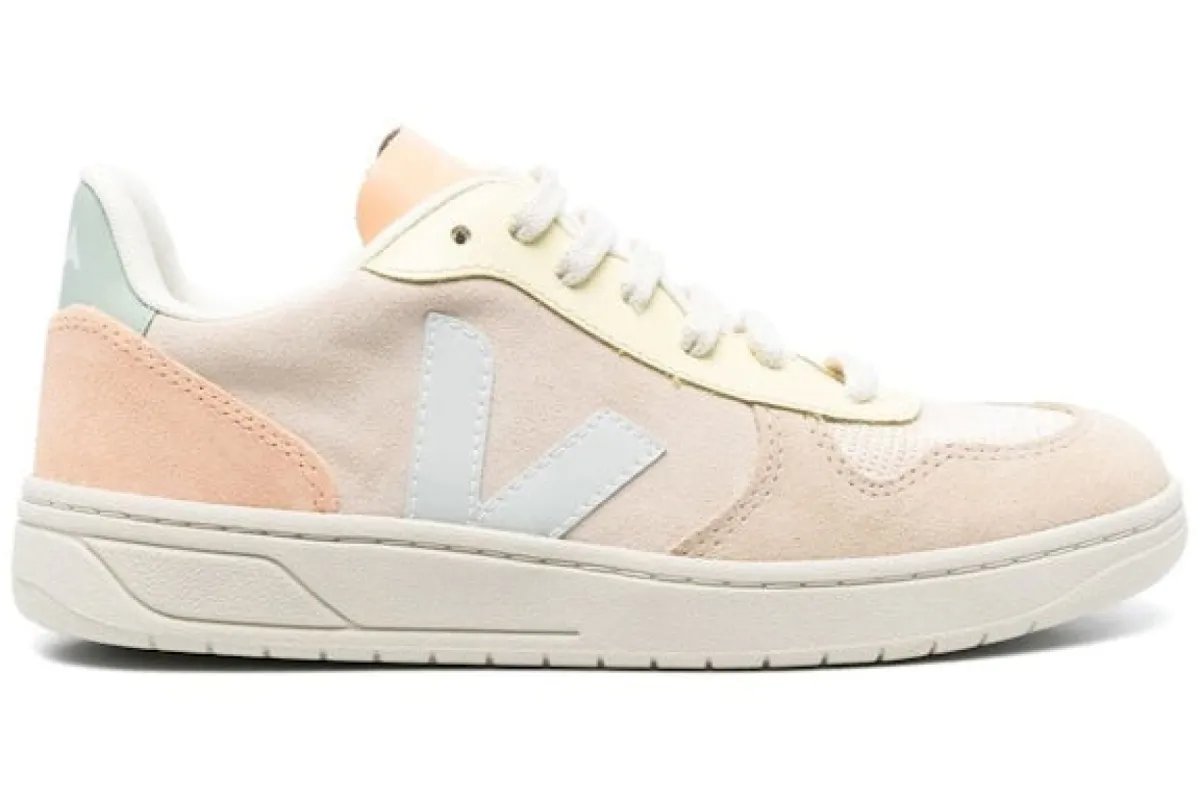 Veja V-10 Suede Sable Menthol Multico sold by Addict Sneakers