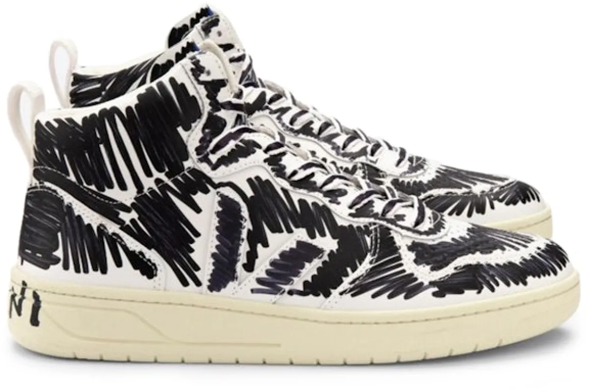Veja V-15 Leatherx Marni Black sold by Addict Sneakers
