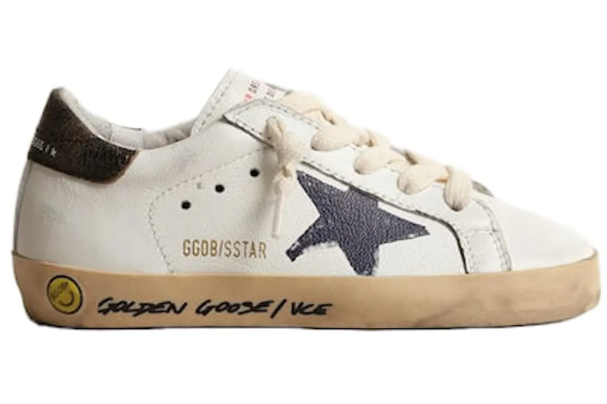 Golden Goose Super-Star Printed Star White Black (Young) sold by Addict Sneakers