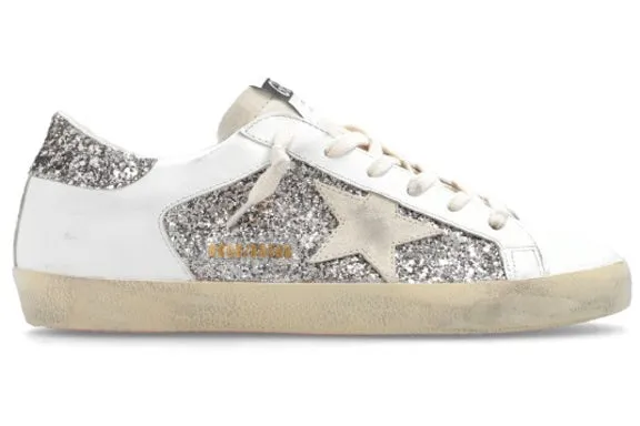Golden Goose Super-Star White Double Silver Glitter (Women's) sold by Addict Sneakers