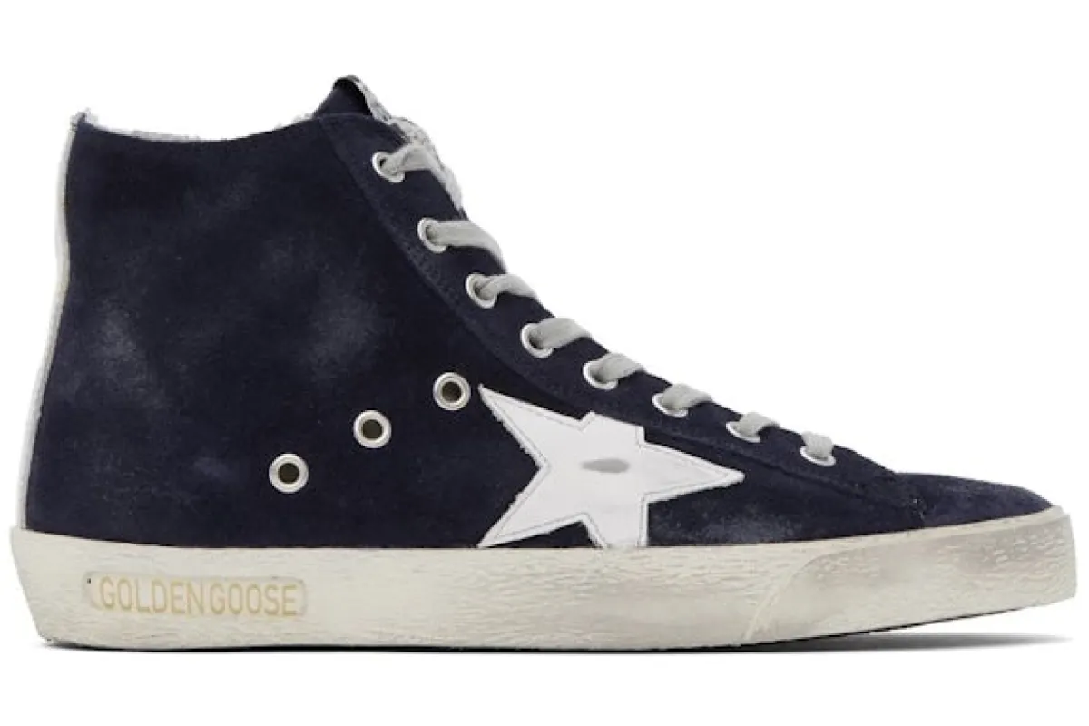 Golden Goose Francy Suede Night Blue White sold by Addict Sneakers