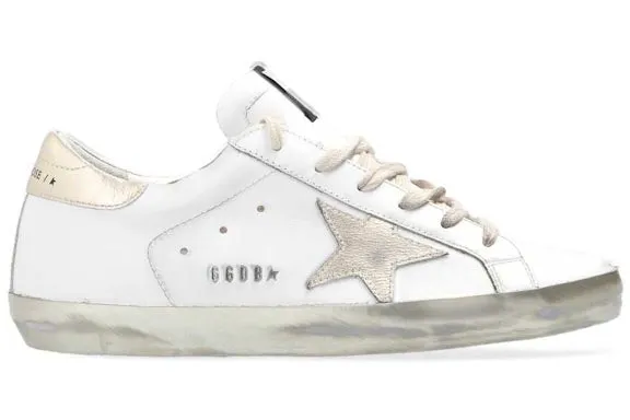 Golden Goose Super-Star White Gold Sparkle (Women's) sold by Addict Sneakers