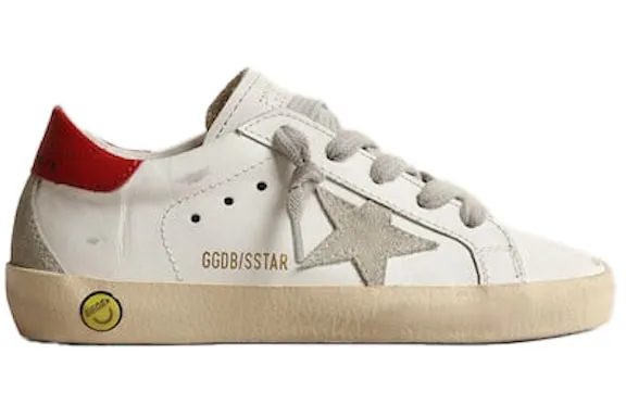 Golden Goose Super-Star White Red Grey Suede Star (Young) sold by Addict Sneakers