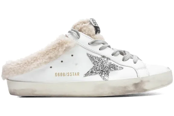 Golden Goose Super-Star Sabot White Silver Beige (Women's) sold by Addict Sneakers