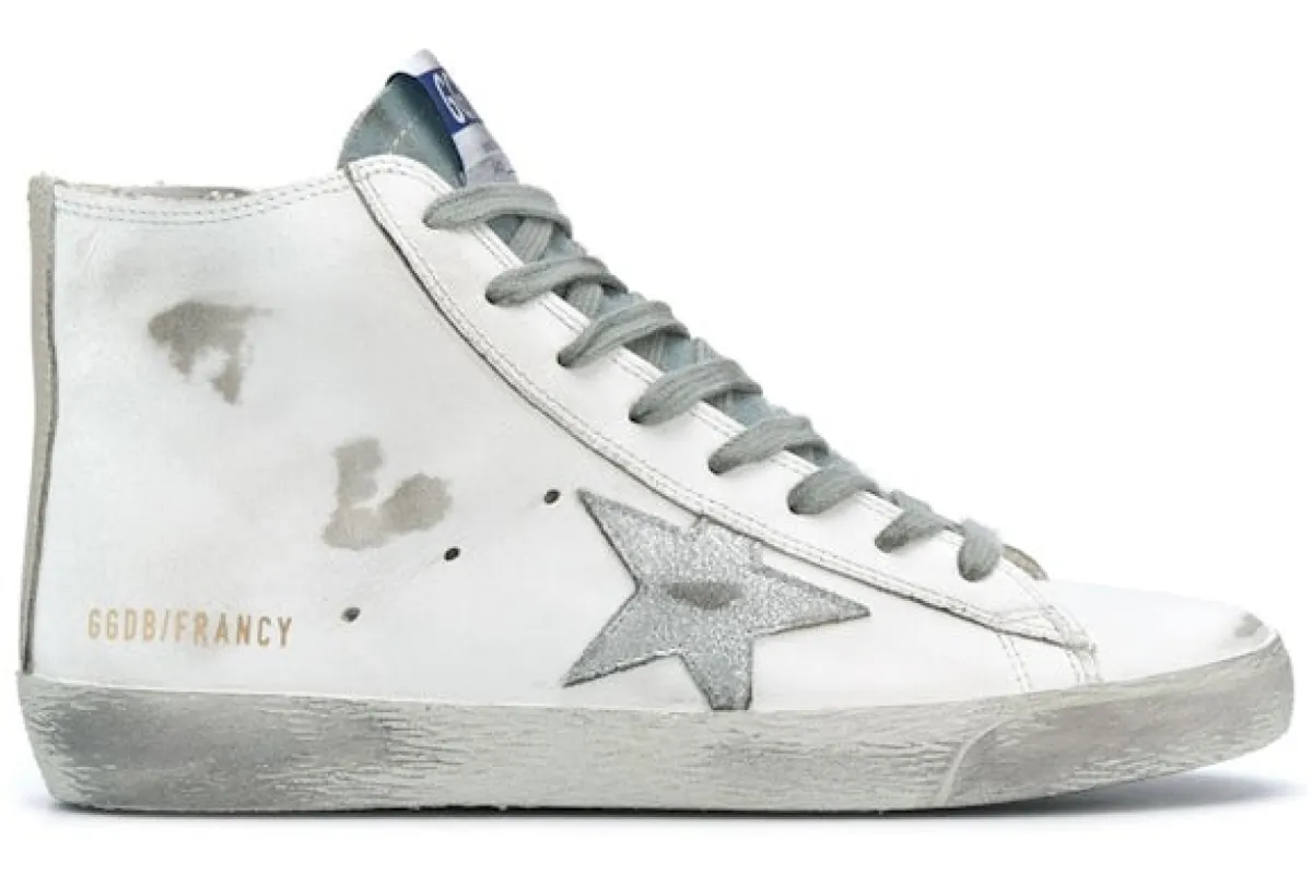 Golden Goose Francy Silver Star White Silver (Women's) sold by Addict Sneakers