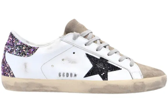 Golden Goose Super-Star White Black Multi Glitter (Women's) sold by Addict Sneakers