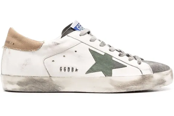 Golden Goose Super-Star White Beige Green sold by Addict Sneakers