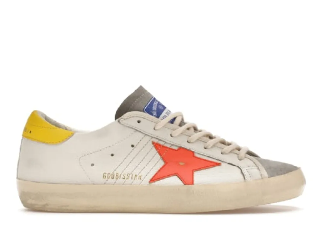 Golden Goose Super-Star White Orange Yellow sold by Addict Sneakers