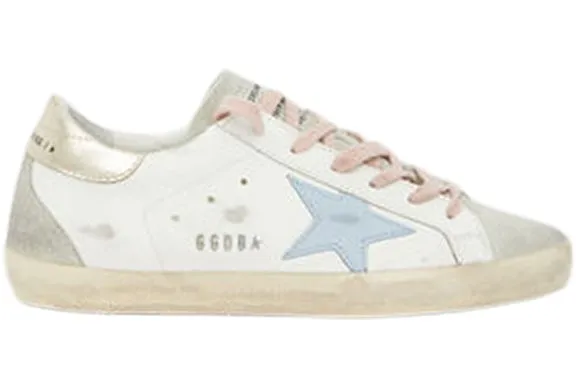 Golden Goose Super-Star White Silver Ice Blue (Women's) sold by Addict Sneakers