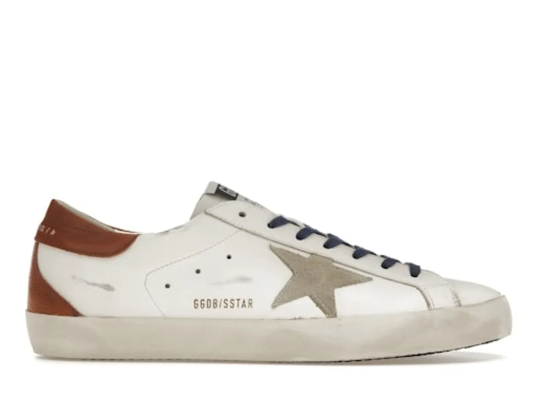 Golden Goose Super-Star White Ice Brown Blue sold by Addict Sneakers