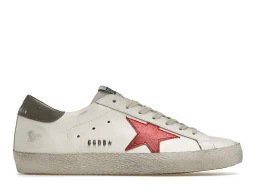 Golden Goose Super-Star White Red Grey sold by Addict Sneakers