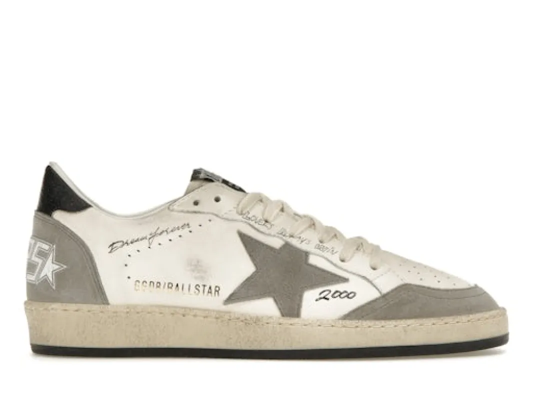 Golden Goose Ball-Star Low Dream Forever White Grey sold by Addict Sneakers