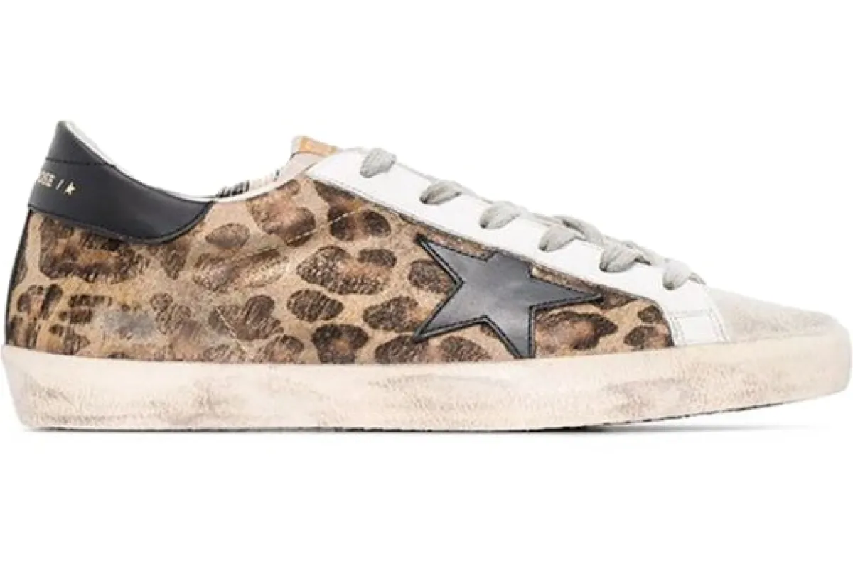 Golden Goose Super-Star Leopard Brown Ice Black (Women's) sold by Addict Sneakers