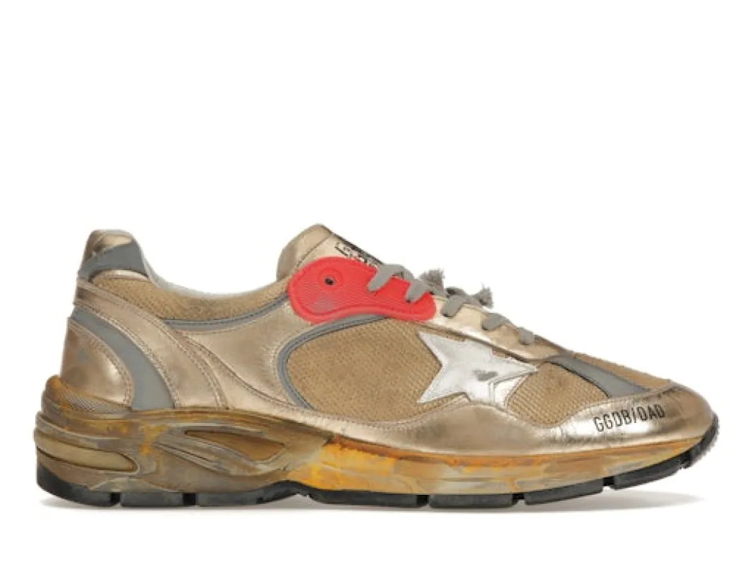 Golden Goose Dad-Star White Red Silver Grey sold by Addict Sneakers