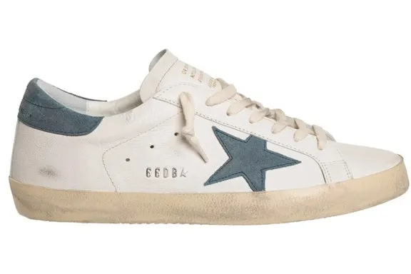 Golden Goose Super-Star White Blue Suede sold by Addict Sneakers