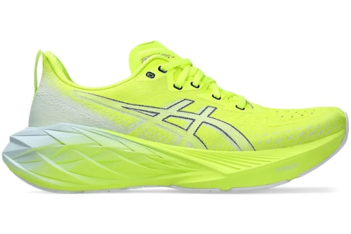 ASICS Novablast 4 Safety Yellow Cool Grey sold by Addict Sneakers