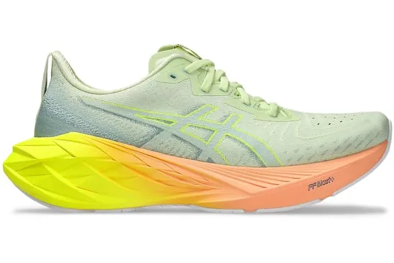 ASICS Novablast 4 Paris Cool Matcha Safety Yellow sold by Addict Sneakers