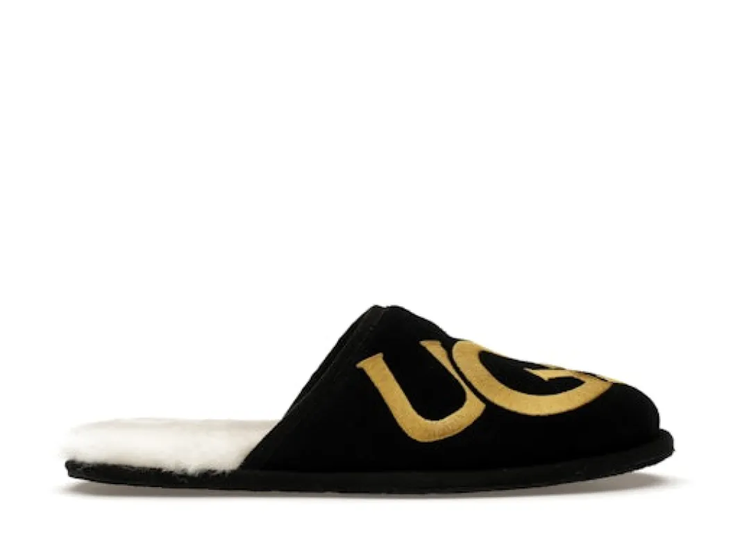 UGG Scuff Logo Slipper Black Gold sold by Addict Sneakers