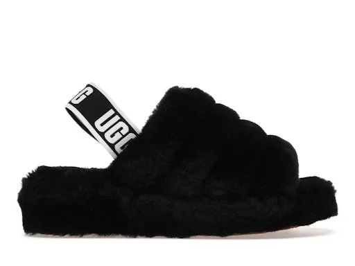 UGG Fluff Yeah Slide Black (Women's) sold by Addict Sneakers