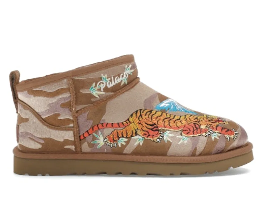 UGG Classic Ultra Mini Boot Palace Chestnut Camo sold by Addict Sneakers