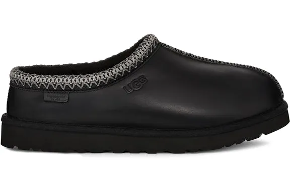 UGG Tasman LTHR Regen Slipper Black sold by Addict Sneakers