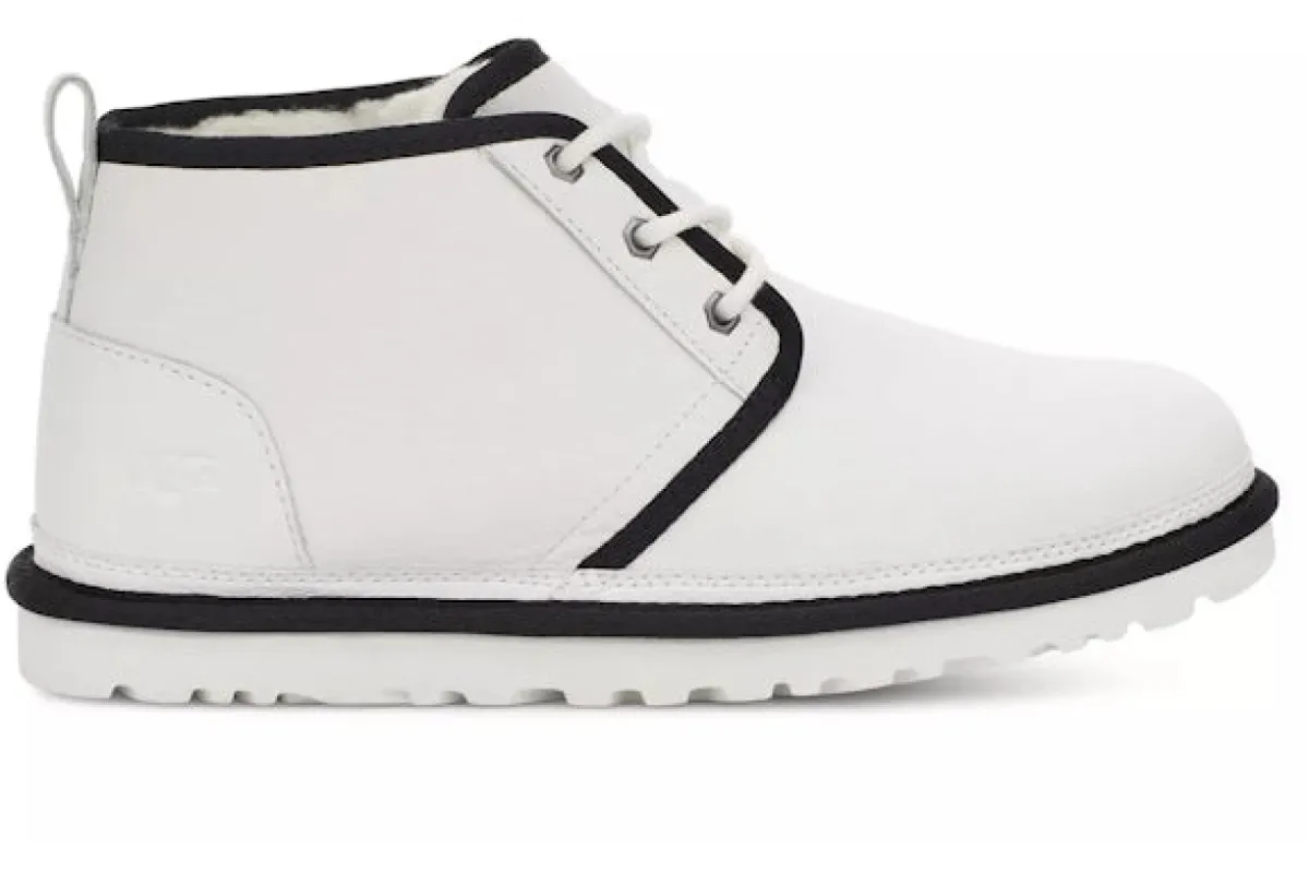 UGG Neumel Leather Boot White Black made by UGG