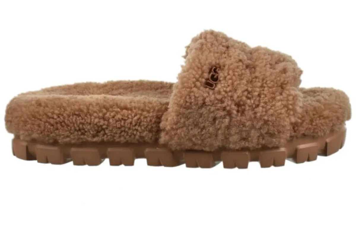 UGG Cozetta Curly Slide Chestnut (Women's) sold by Addict Sneakers