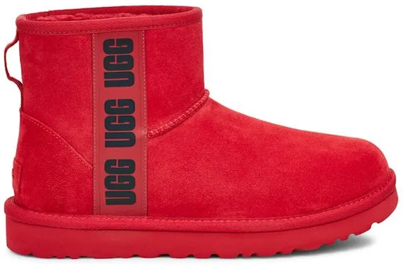 UGG Classic Mini Side Logo Boot Samba Red Black (Women's) sold by Addict Sneakers
