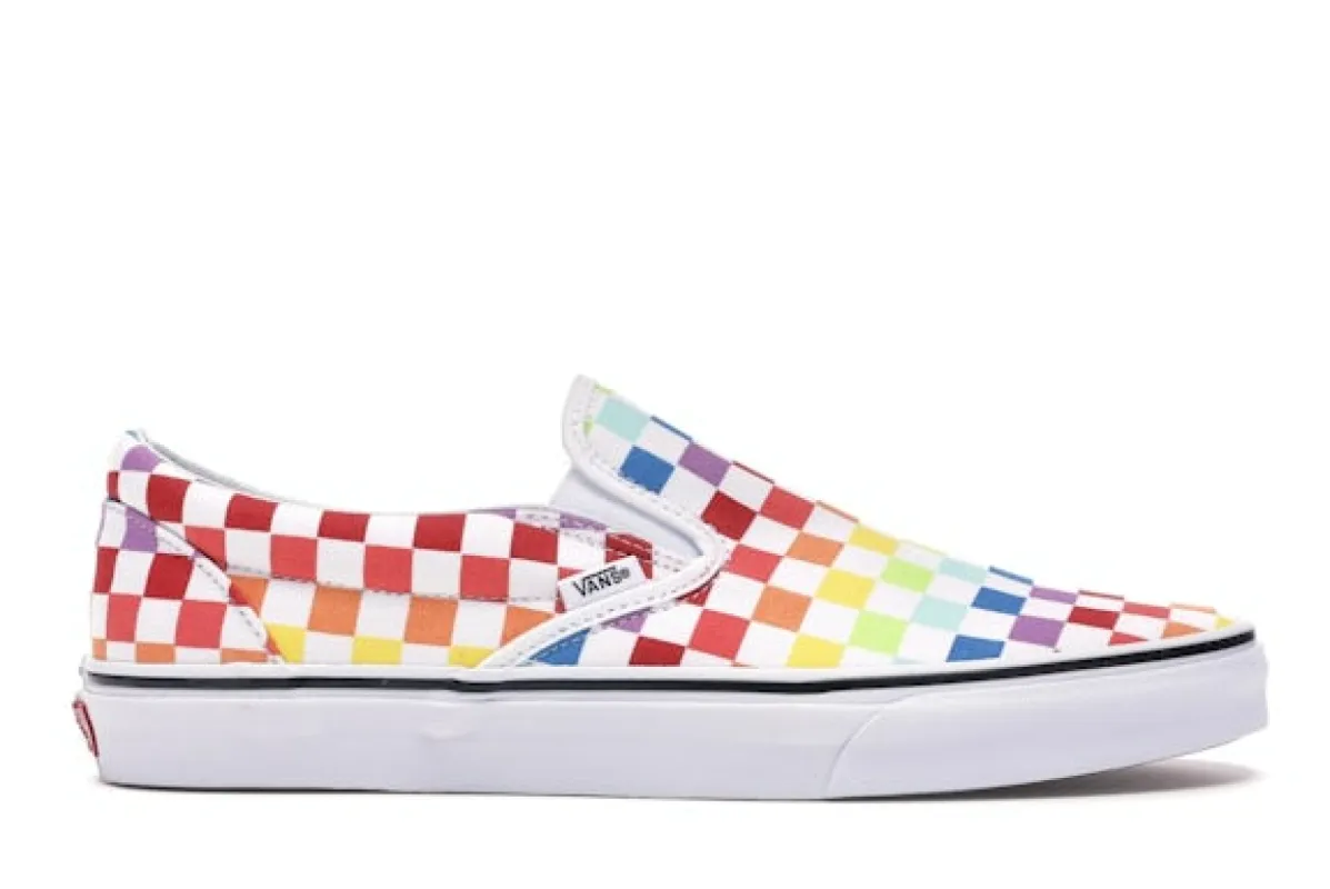 Vans Slip-On Rainbow Checkerboard sold by Addict Sneakers