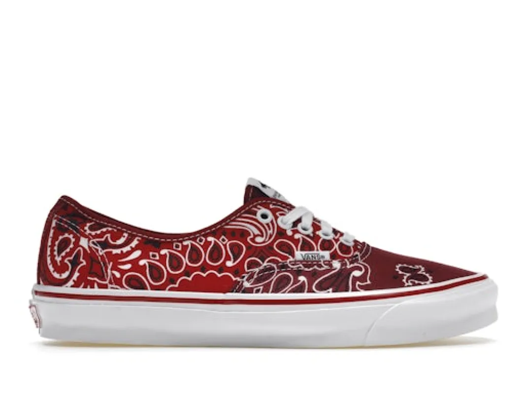 Vans Vault OG Authentic LXBedwin & the Heartbreakers Red Bandana sold by Addict Sneakers