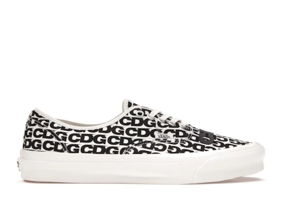 Vans Authentic Comme des Garcons Black Heel Tab (Curved Rubber) sold by Addict Sneakers