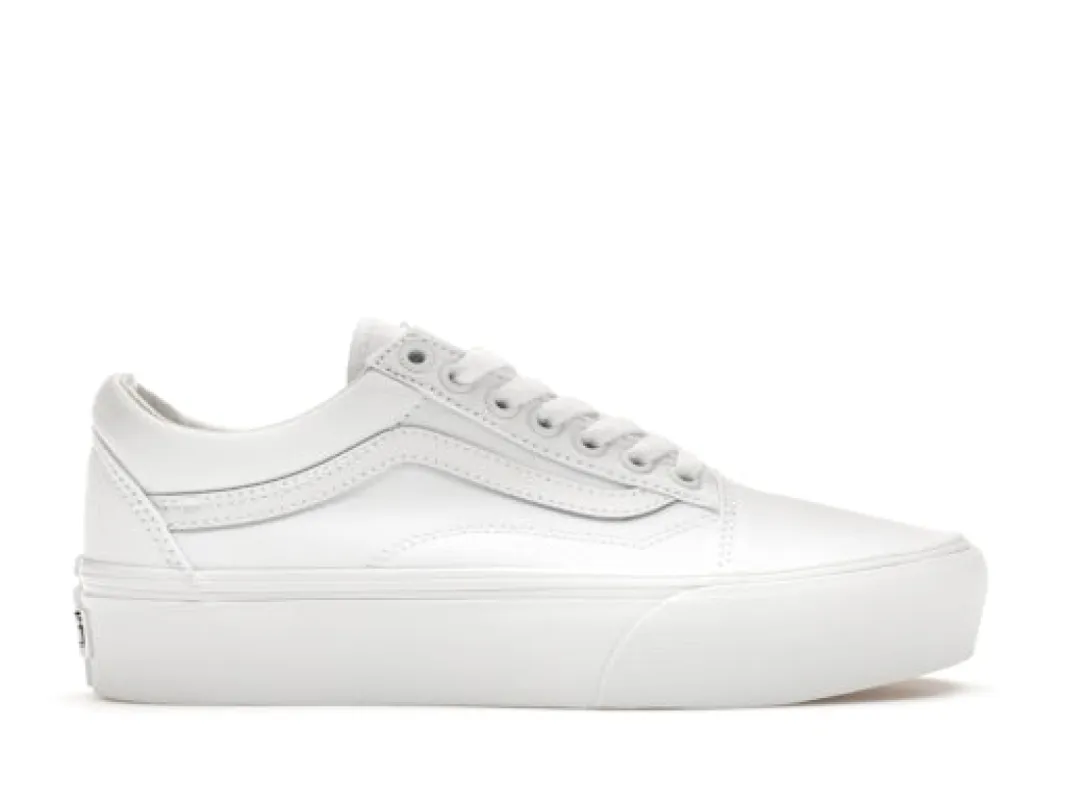 Vans Old Skool Platform True White (Women's) sold by Addict Sneakers