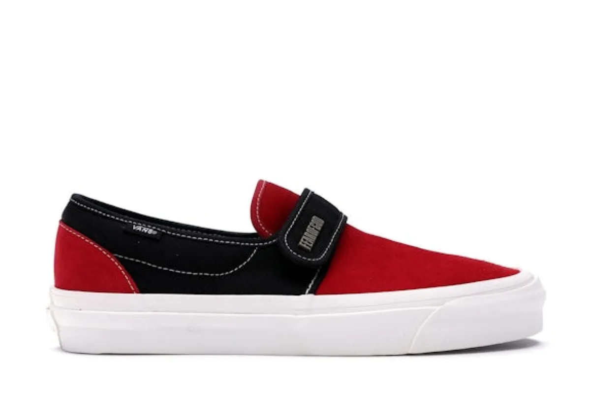 Vans Slip-On 47 V DXFear of God Red Black sold by Addict Sneakers
