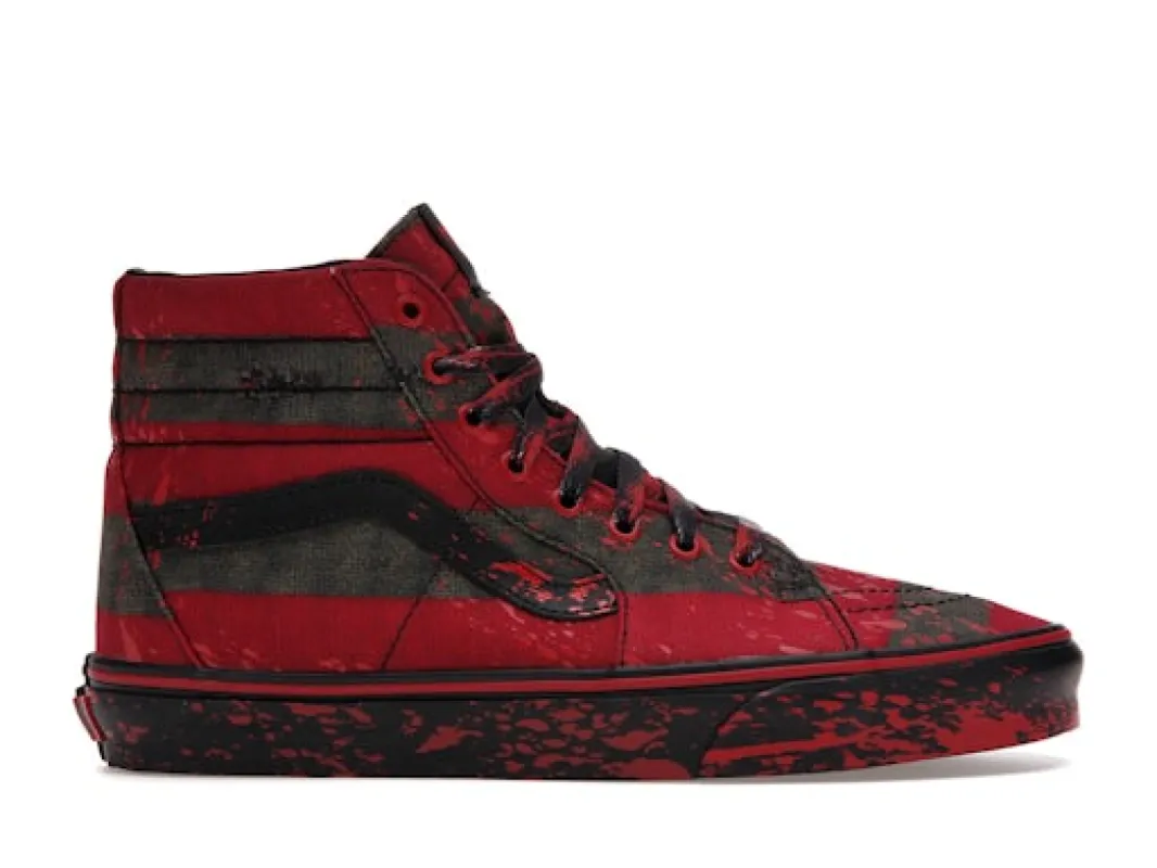 Vans Sk 8-Hi Horror Pack Nightmare on Elm Street Freddy Krueger sold by Addict Sneakers
