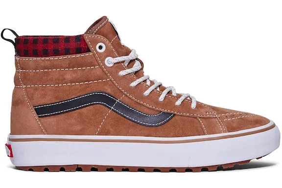 Vans Sk 8-Hi MTE-1 Plaid Brown Red sold by Addict Sneakers