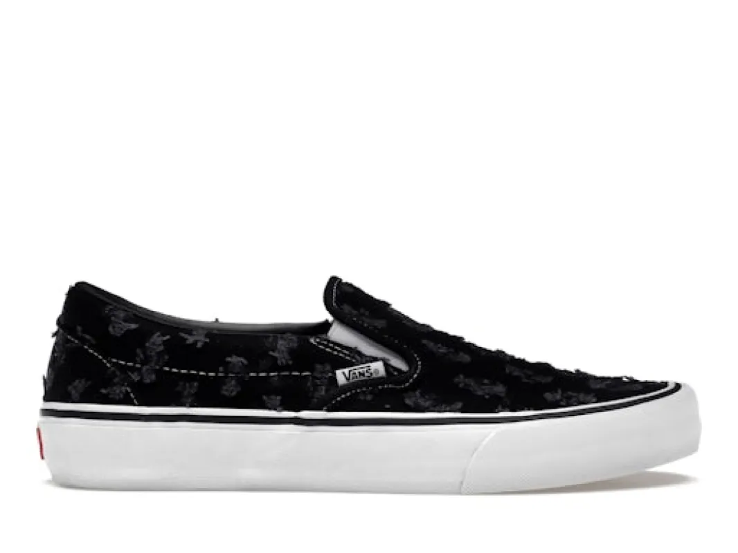 Vans Slip-On Supreme Hole Punch Denim Black sold by Addict Sneakers