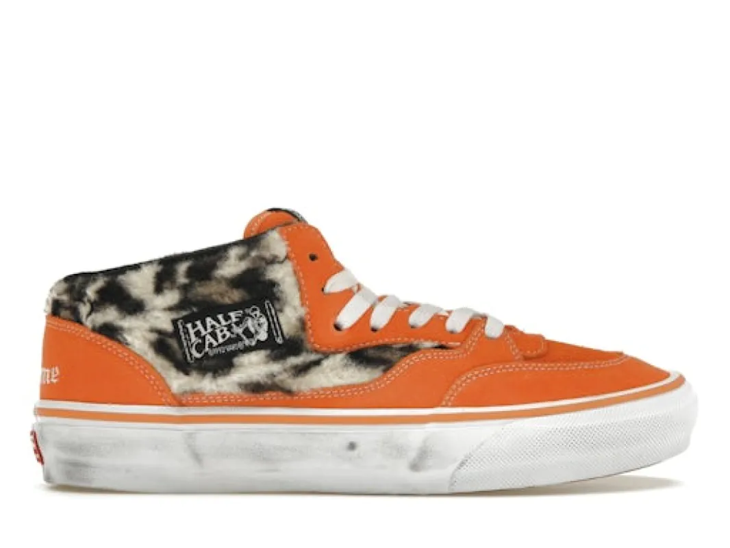 Vans Half Cab Supreme Leopard Orange made by Vans